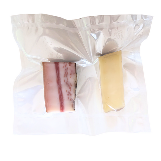 Pecorino and Guanciale Samples (100g ca.)